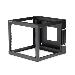 Depth Hinged Open Frame Wall Mount Server Rack 8u 22in