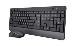 Wireless Keyboard Trezo - USB - Black - Qwerty Us / Int'l And Mouse Set