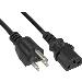 Power Cable Power Plug USA to 3 Pin IEC C13 connector 18 AWG 1.8m