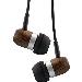 Woodin-ear Wooden In-ear Headset - 3.5mm - Real Walnut Wood