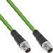 industrial Network Cable M12 8-pin X-coded Plug/Plug CAT6A PUR 5 Green