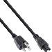 Power Cable Usa / Canada For Notebook Black 2m