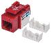 Keystone Jack CAT6 Utp Red