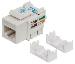 Keystone Jack CAT6 Utp White Punch-down