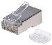 Rj45 Plugs CAT6a Stp 3-prong 90 Plugs In Jar