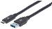 USB 3.1 Cable Gen 1, Type-A Male to Type-C Male, 5 Gbps, 3m Black