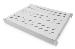 1U fixed shelf, for 600mm depth cabinets adjustable, 350 mm depth, color (grey RAL 7035)