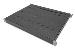 1U fixed shelf, for 600mm depth cabinets adjustable, 350 mm depth, color black (RAL 9005)