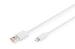 USB-A to lightning MFI C89, 2m Data and charging cable, white, 5V, 2.4A