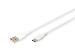 USB-C Silicone charging cable USB-A - USB-C USB 2.0 60W - 1m White