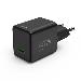 Fast Charger, GaN, USB-C, Super-Mini Charger, PD, 45W, Black