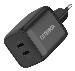 Standard Wall Charger 65W EU GaN - 1X USB-C 45W + 1X USB-C 20W USB-PD