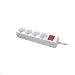 Power Strip 4-way White With On/off Switch 5m
