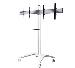 Universal Twin Screen Vc Trolley (vesa 400), White