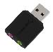 USB External Stereo 3d Sound Adapter Black