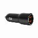 Car Charger 2-Port USB, 36W USB-A QC3.0 - Black