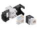 Keystone Jack - CAT6 UTP 180° toolless 17.1mm width