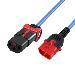 Power Cord 250v - Blue - C13 IEC Lock+ - C14 IEC Lock Dual Locking - 3m