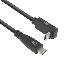 USB 3.0 10Gbps 60W USB Type-C (straight) to USB Type-C (up/down angled) Cable 1m