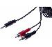 Stereo Cord 3.5MM Jack to 2 x rca Male 5m