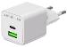 Wall Charger USB-C + USB GaN 30W with PD/PPS White