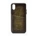  Senza Desire Leather Cover with Card Slot Apple iPhone X/Xs Burned Olive