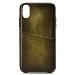  Senza Desire Leather Cover with Card Slot Apple iPhone XR Burned Olive