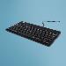Compact Break Ergonomic - Keyboard - Wired - Black - Qwerty Uk