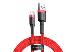 Braided Cafule Fast Charging Cable - USB Type-A To Type-C 2A - 2m - Red (Nylon)