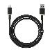 Dura 2.4A USB Type A to Lightning Fast Charging Cable - 2m (Black/Gold)