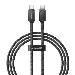 Unbreakable Fast Charging Data Cable - 100w Pd Type-c To Type-c - 1m Black (p10355800111-00)
