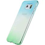 Thin TPU Case Samsung Galaxy S6 Edge Gradual Green/Turquoise
