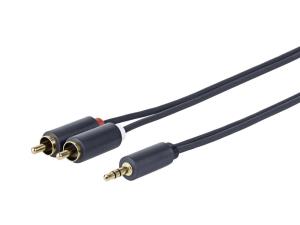 3.5MM - 2 X RCA M-M 2.5m (PROMJRCA2.5)