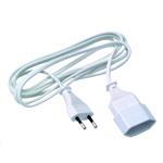 Power Extension Cord 2.5m White