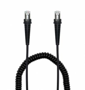 NEWLAND Coiled connector cable - RJ45 to RJ45 - 3.5m for FR80 series ...