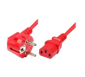 Ac Power Cord 2 P + Gnd Red- 1.80m