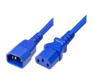 Ac Power Extension Cord Monitor/ UPS Blue- 1.8m