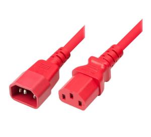 Ac Power Extension Cord Monitor/ UPS Red- 1.8m