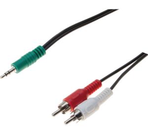 Stereo Cord 3.5mm Jack To 2 X Rca Male- 10m