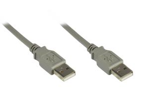 Cable USB2.0 - USB-a - USB-a - 3m - Grey