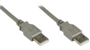 Cable USB2.0 - USB-a - USB-a - 5m - Grey