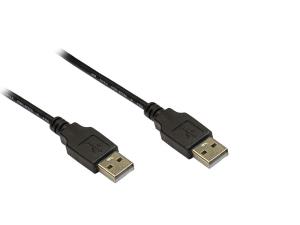 Cable USB2.0 - USB-a - USB-a - 5m - Black