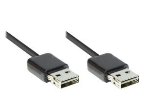 Cable Easy USB2.0 - USB-a - USB-a - 3m - Black